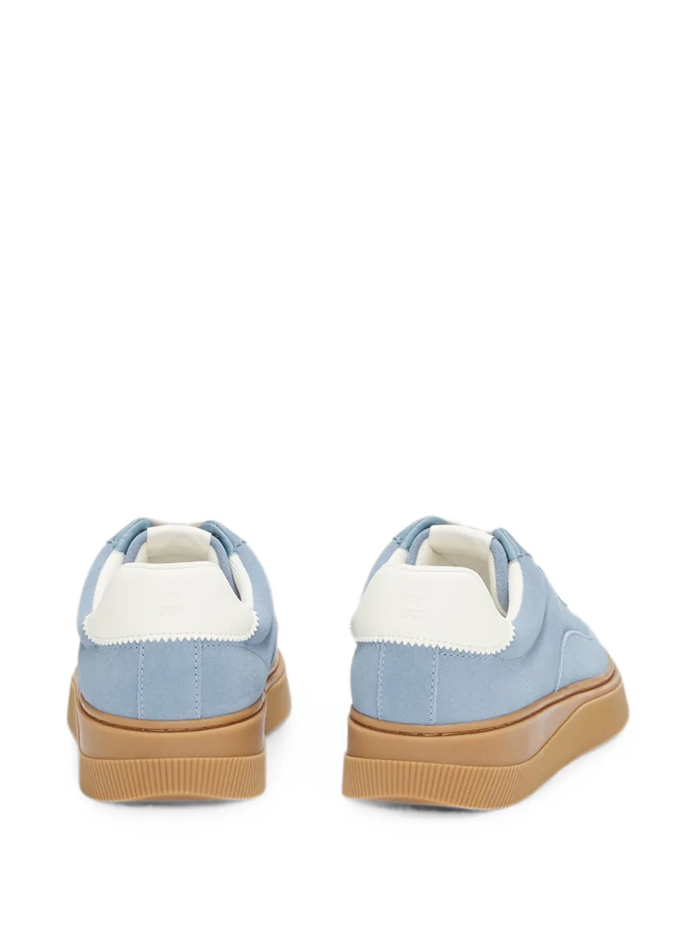 HUGO logo-print lace-up sneakers Blauw