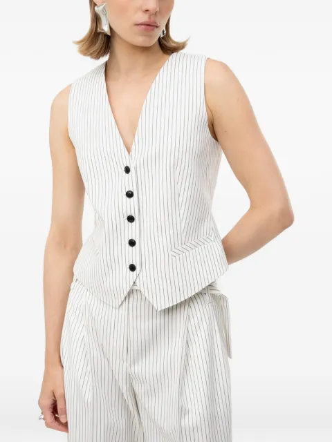 HUGO pinstripe-pattern sleeveless vest