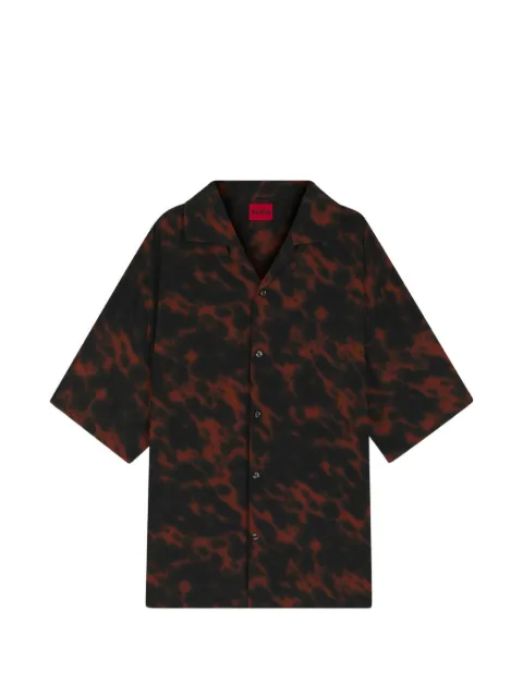 HUGO abstract-print short-sleeve shirt