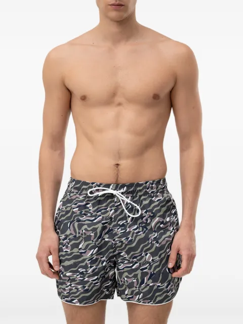 HUGO printed drawstring swim shorts