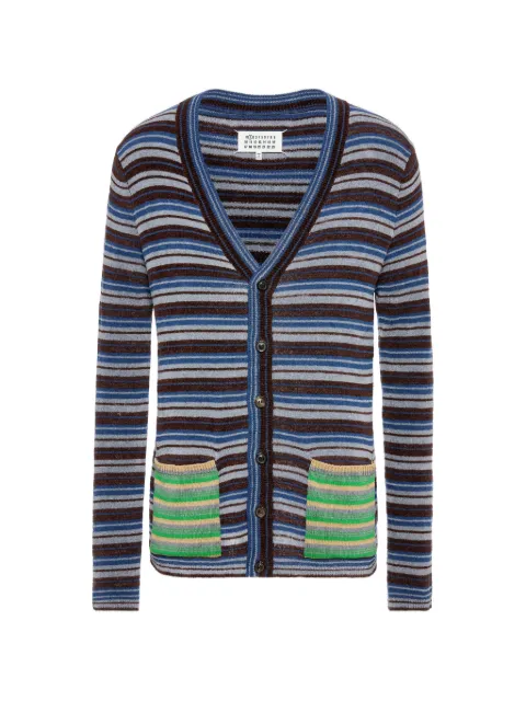 Maison Margiela striped wool cardigan