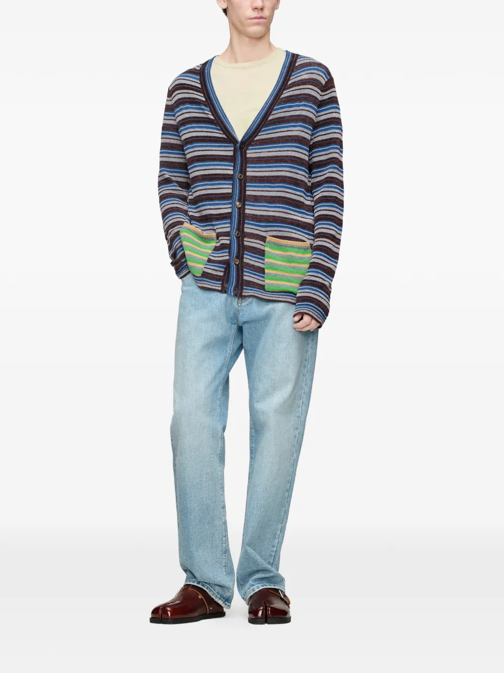 Maison Margiela Gestreept vest Blauw