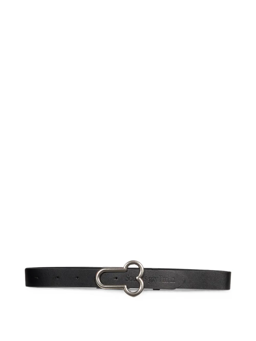CARNE BOLLENTE sculptural-buckle leather belt