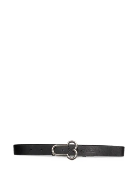 CARNE BOLLENTE sculptural-buckle leather belt