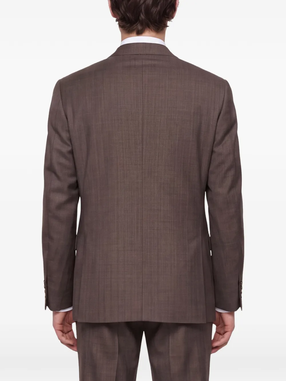 Canali Pak met enkele rij knopen Bruin