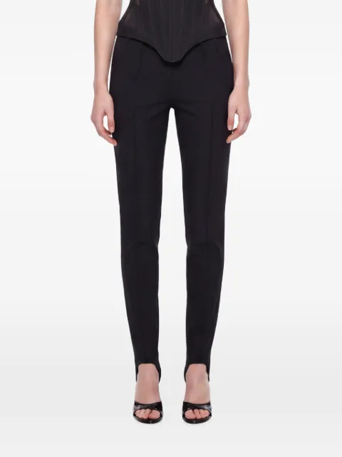 Mugler stirrup-cuff slim-fit trousers