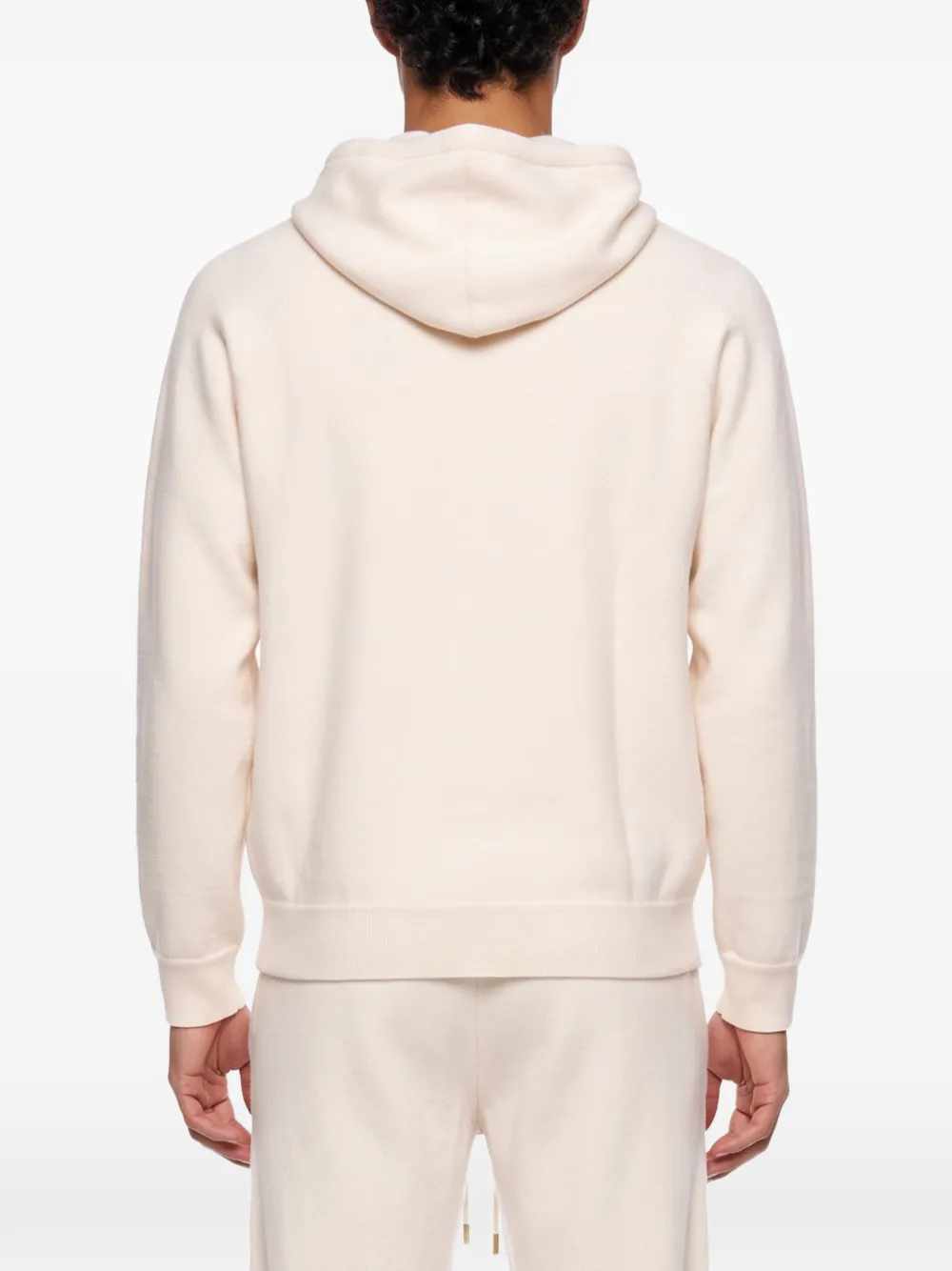 Canali zip-up raglan-sleeve hoodie Wit