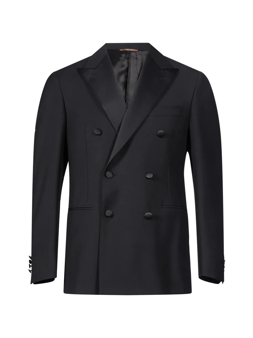 Canali double-breasted peaked-lapel suit - Nero