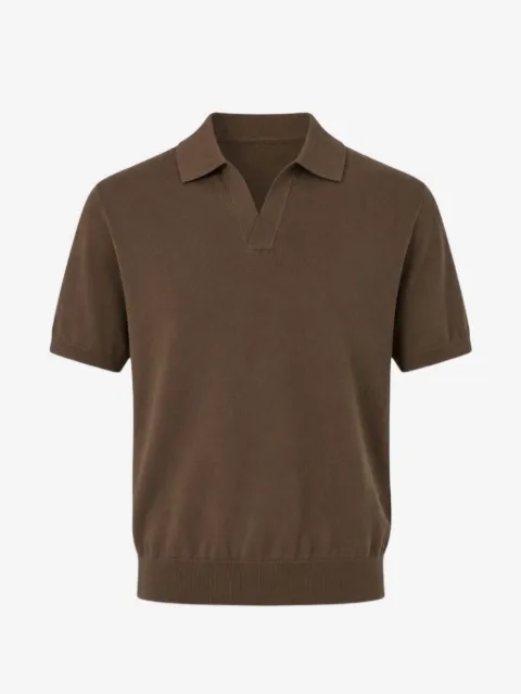 DIKTAT fine-knit short-sleeve T-shirt