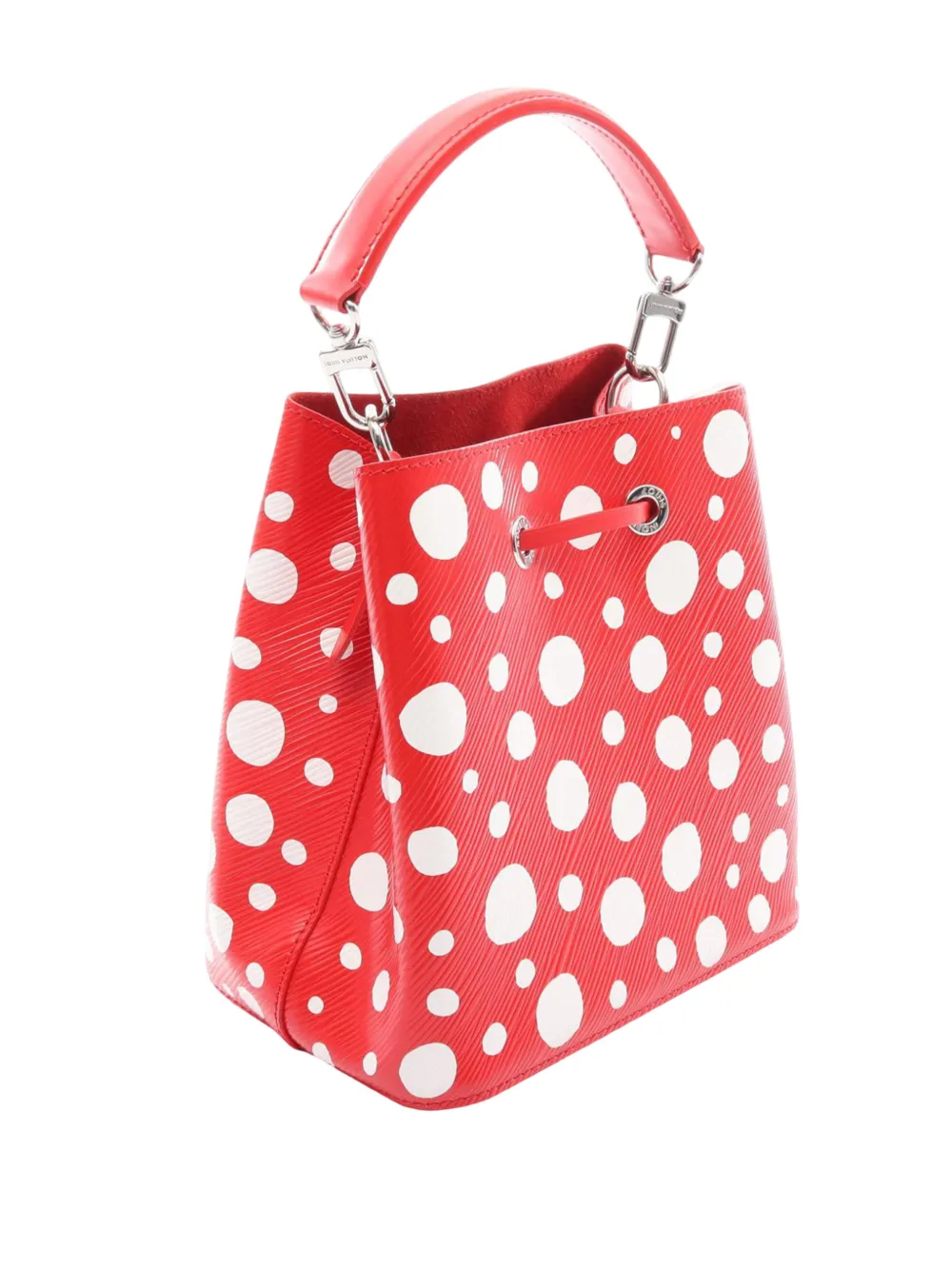  Louis Vuitton Pre-owned 2010-2026 Yayoi Kusama Monogram Giant Empreinte Infinity Dots Neonoe Bb Bucket Bag - Rouge 