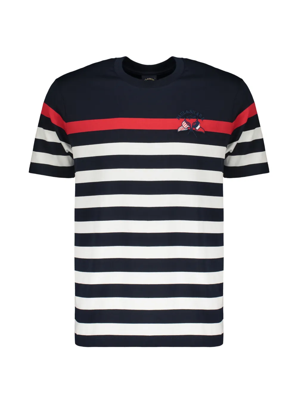 Paul & Shark logo-embroidered T-shirt - Blu