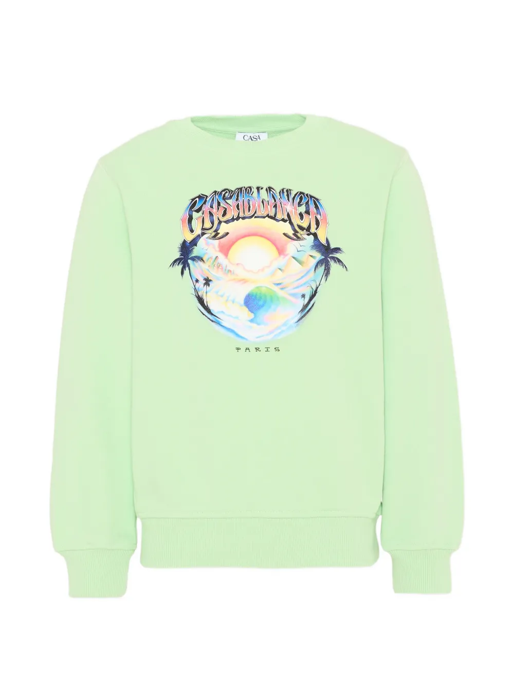 CASABLANCA KIDS graphic-print sweater - Verde