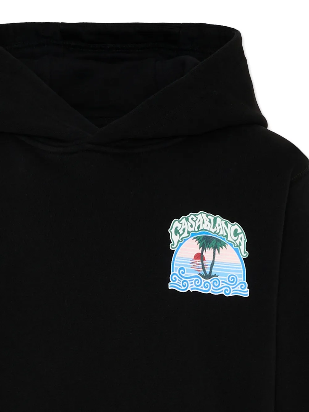 CASABLANCA KIDS Hoodie met print Zwart