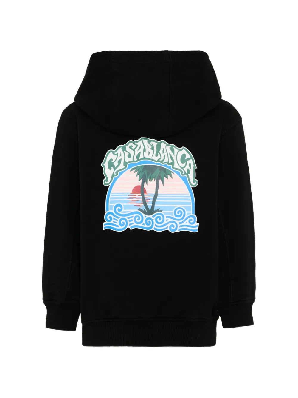 CASABLANCA KIDS Hoodie met print Zwart