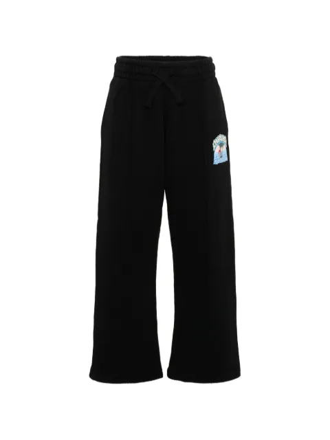 CASABLANCA KIDS pants con parche del logo
