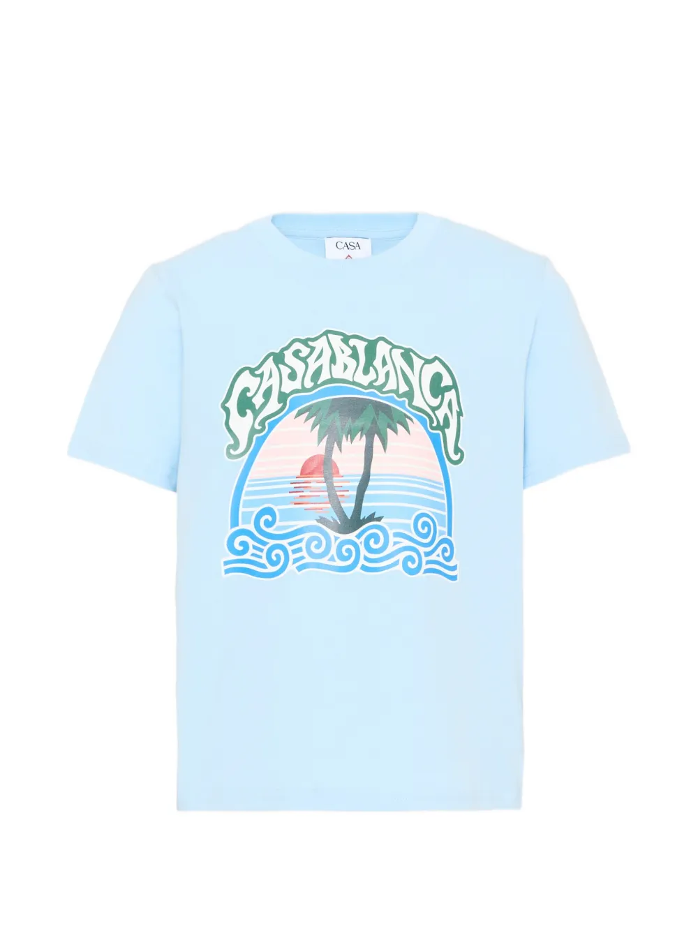 CASABLANCA KIDS graphic-print T-shirt - Blu