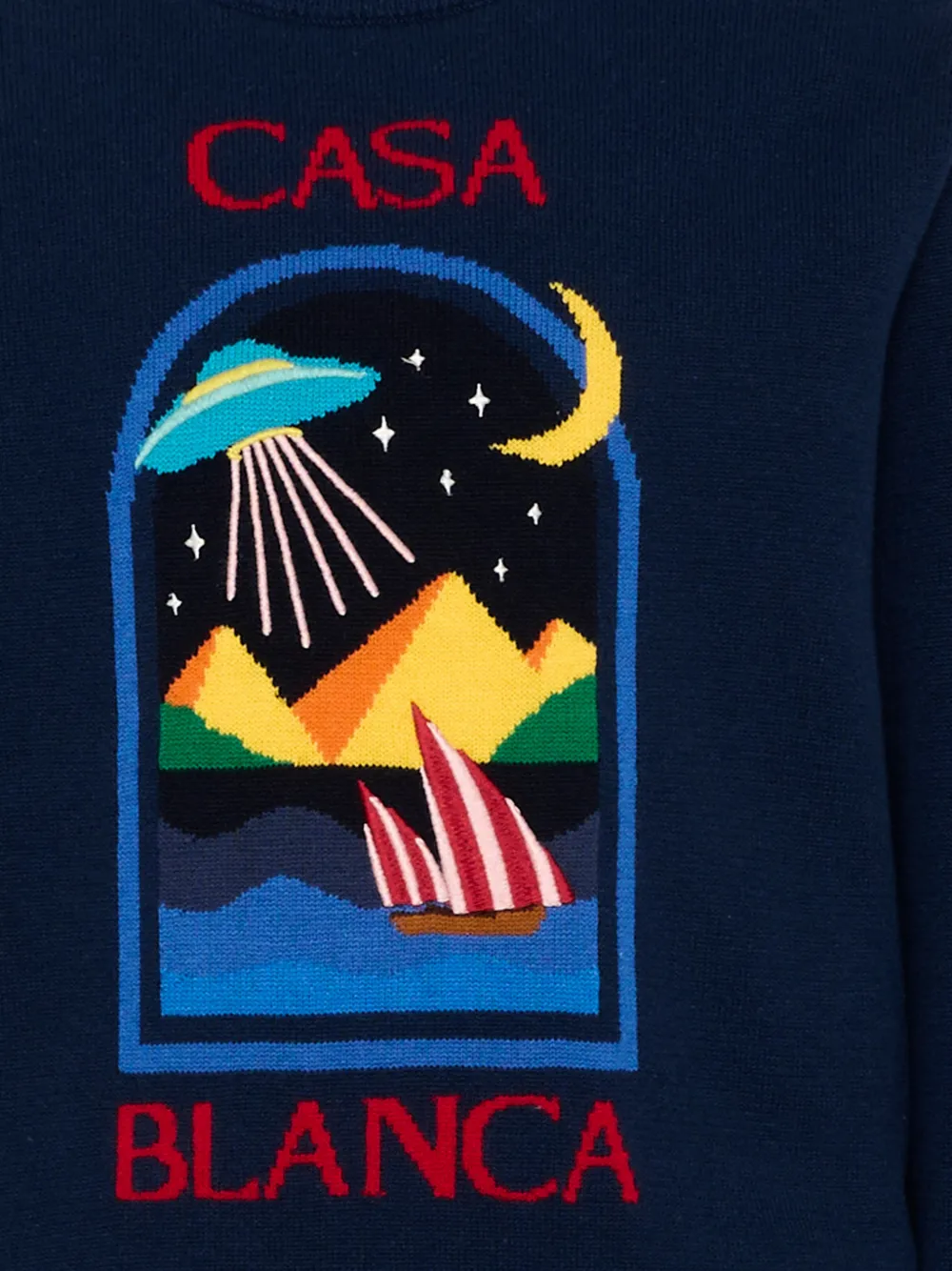 CASABLANCA KIDS Gebreide trui met intarsia Blauw