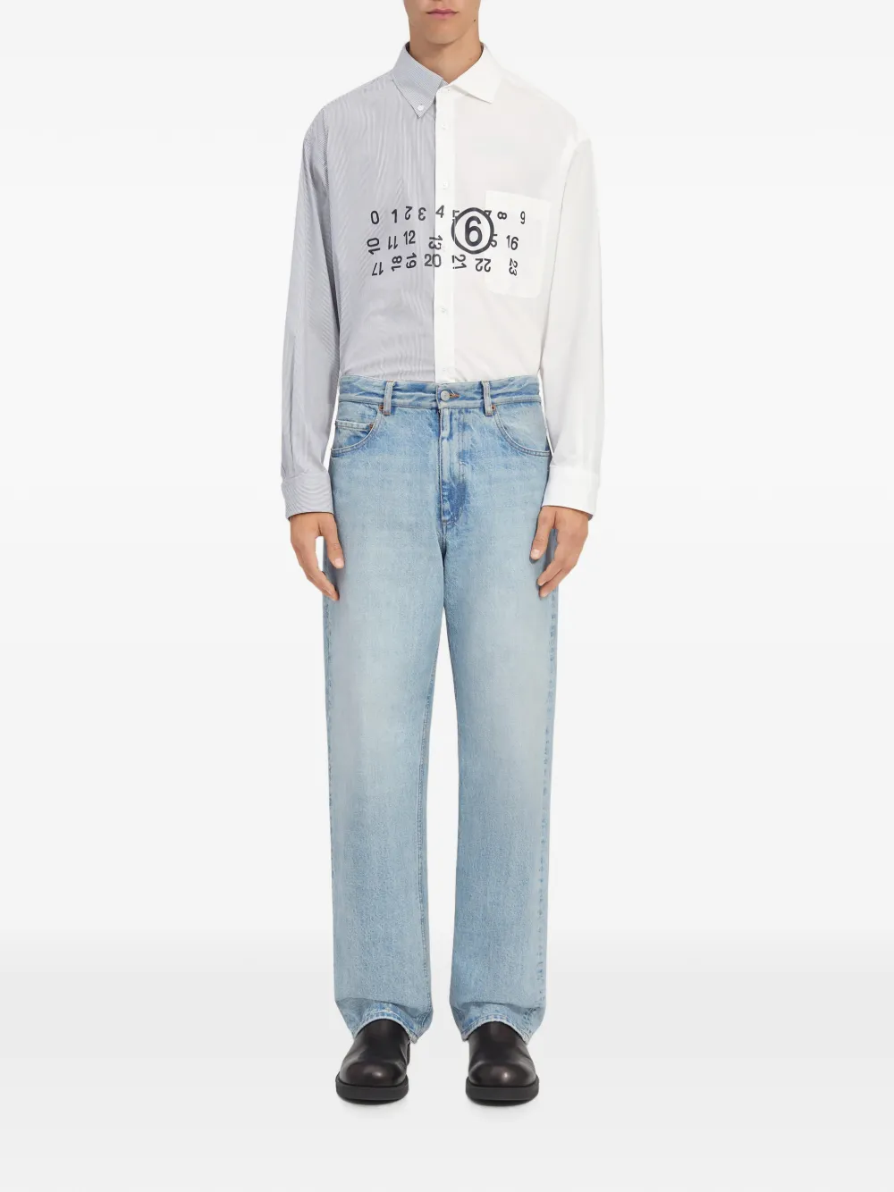 MM6 Maison Margiela Straight jeans Blauw
