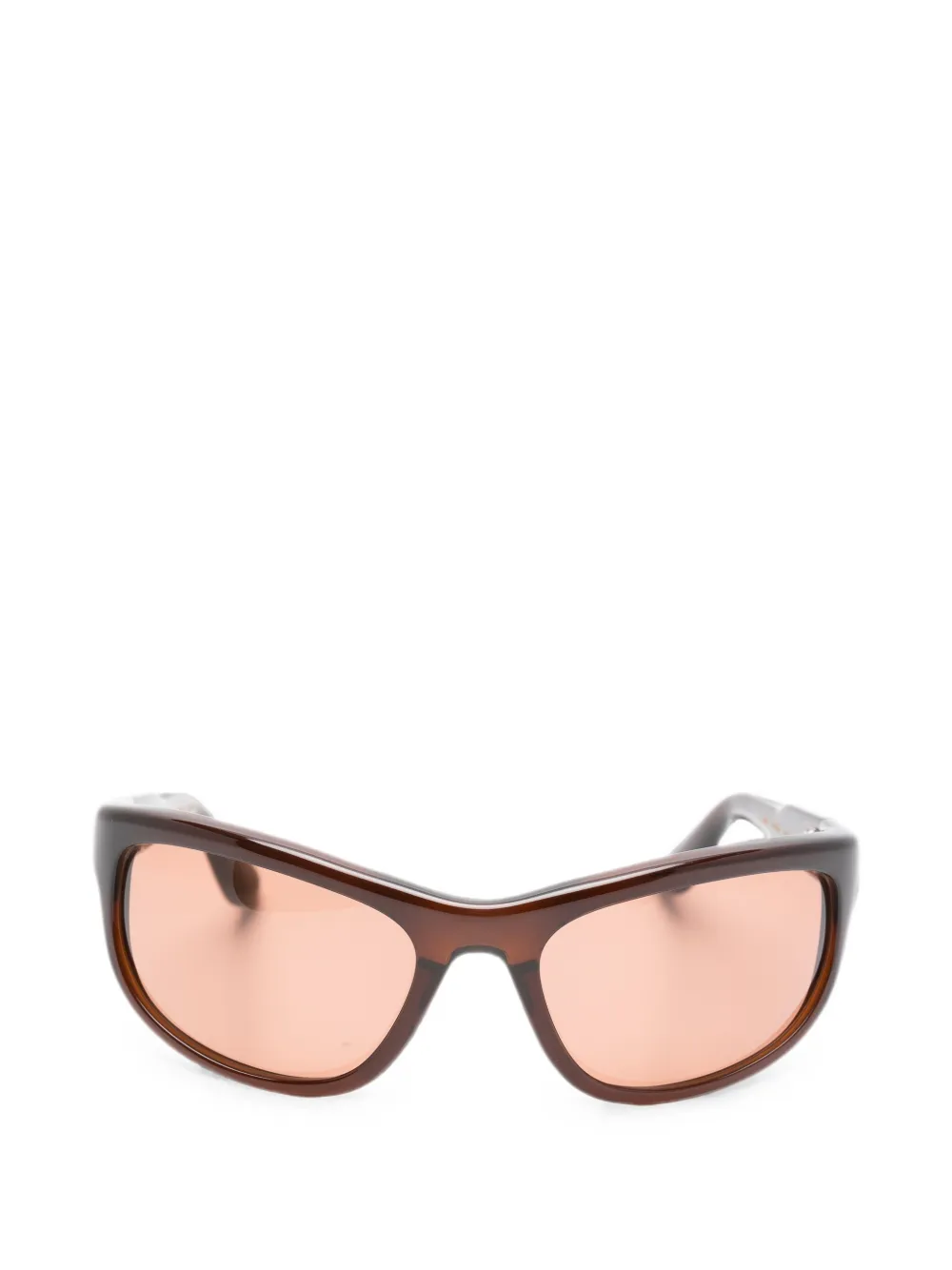 Port Tanger Agha rectangle-frame sunglasses - Marrone