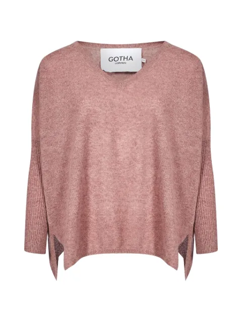 Gotha Faustine ribbed-knit V-neck sweater