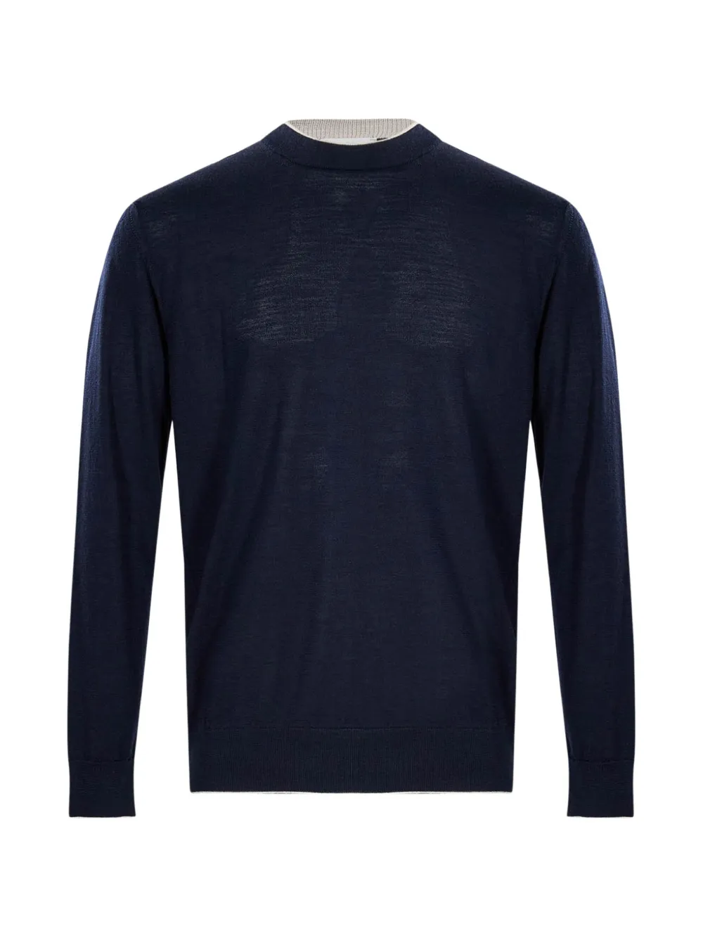 Eleventy contrast-trim fine-knit sweater | Blue | Image 1