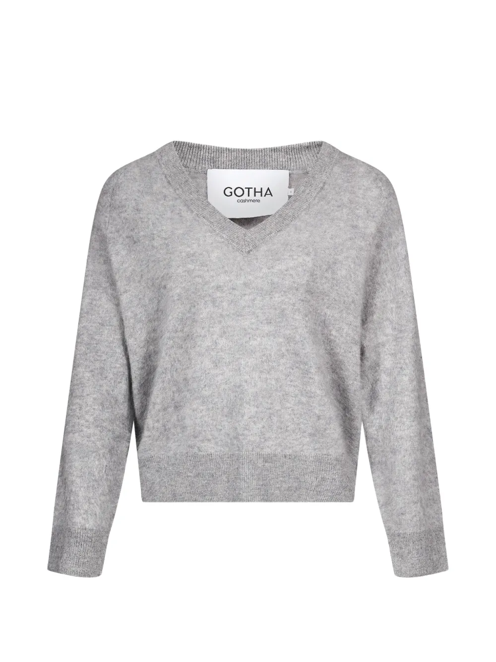 Gotha Bethan V-neck raglan-sleeve sweater - Grigio
