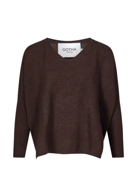 Gotha Faustine ribbed-knit V-neck sweater