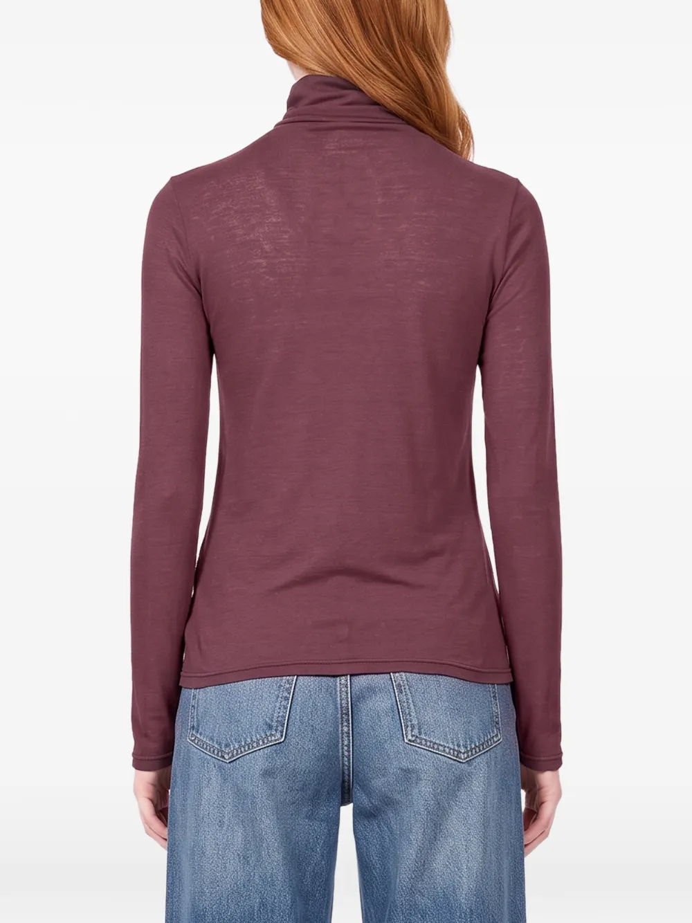 Antonelli Condor roll-neck long-sleeve T-shirt Paars