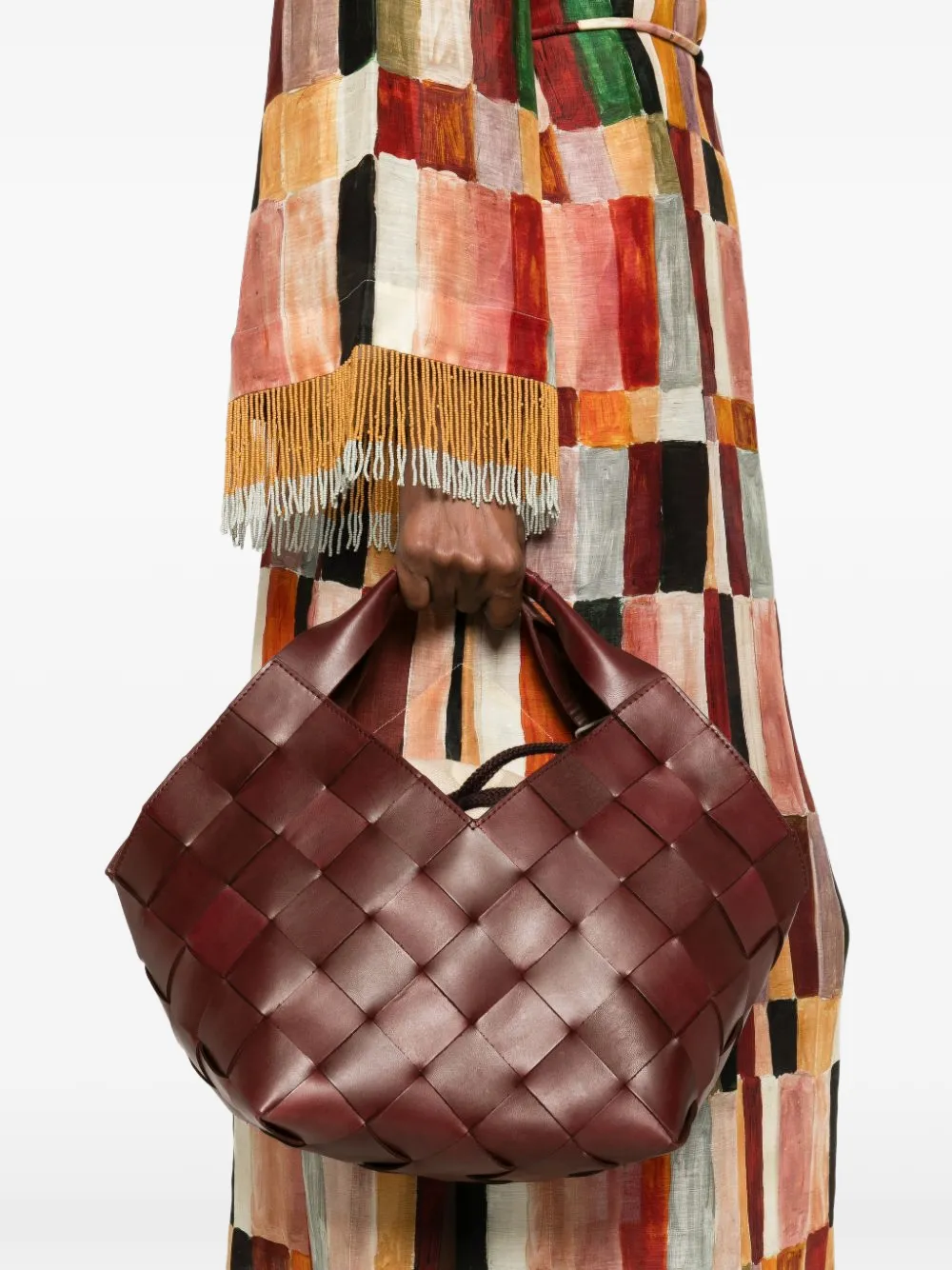 DRAGON DIFFUSION Leren shopper Rood