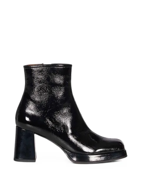 Chie Mihara  Ketin patent-finish platform ankle boots