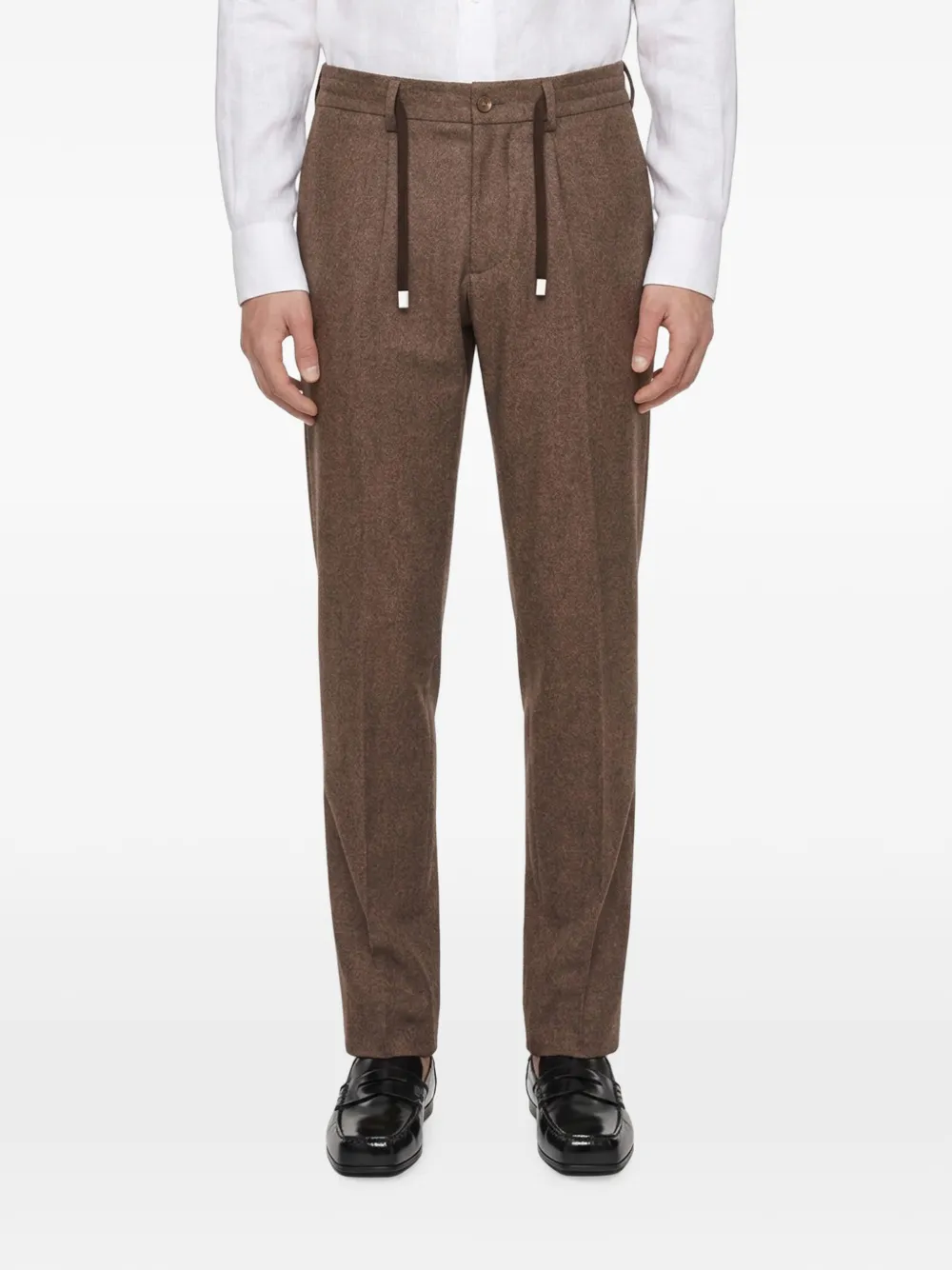 Eleventy drawstring-waist suit Bruin