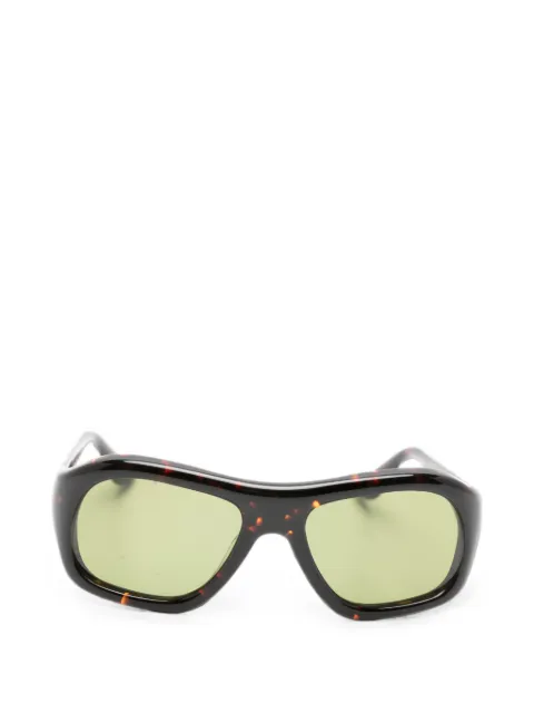 Port Tanger Gray rectangle-frame sunglasses