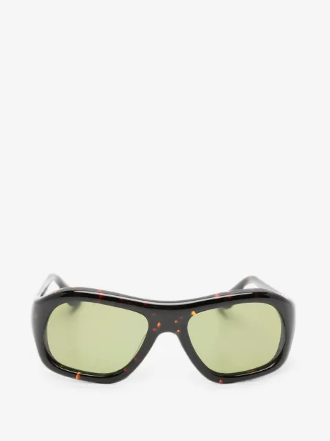 Port Tanger Gray rectangle-frame sunglasses