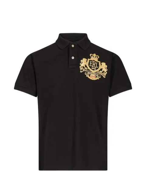 ERL embroidered crest polo shirt