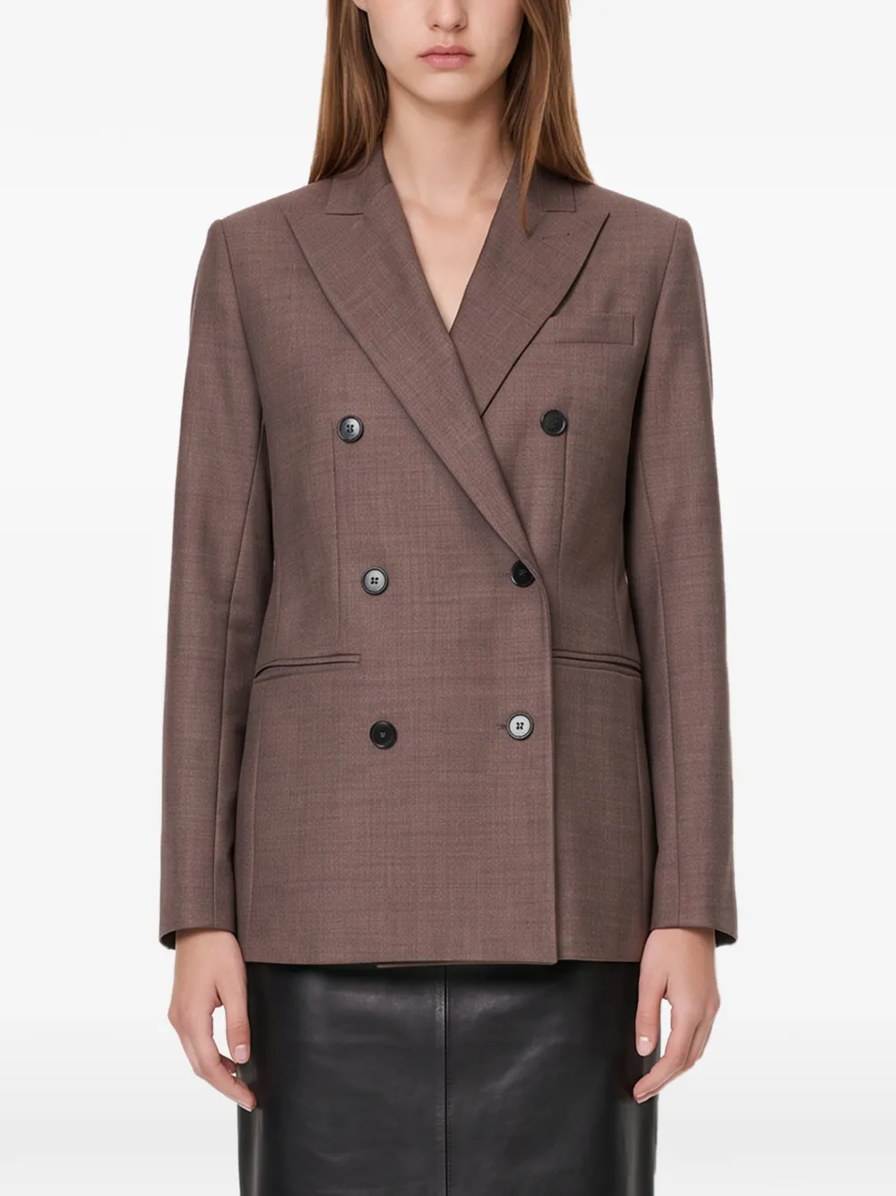 Antonelli Blazer met dubbele rij knopen Bruin