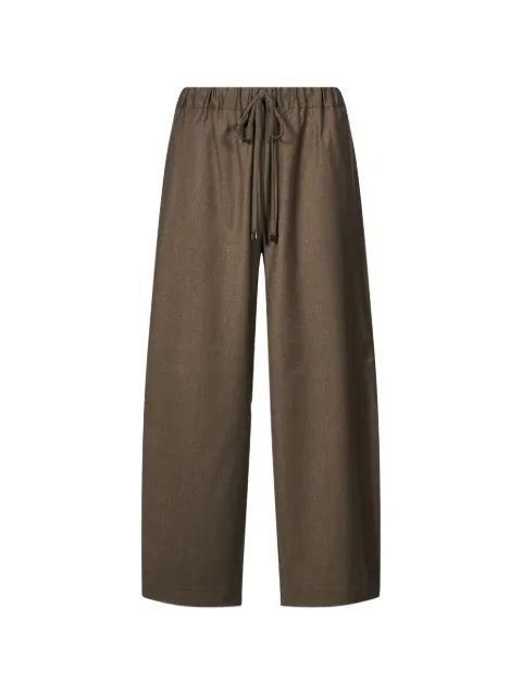 Antonelli drawstring wide-leg trousers