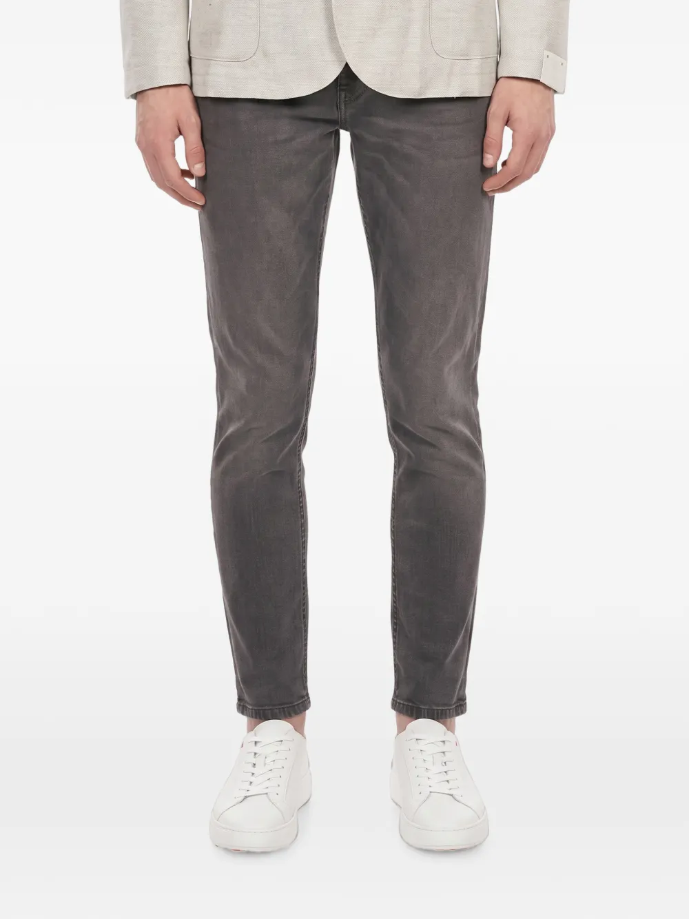 Eleventy Jeans met vervaagd effect en toelopende pijpen Grijs
