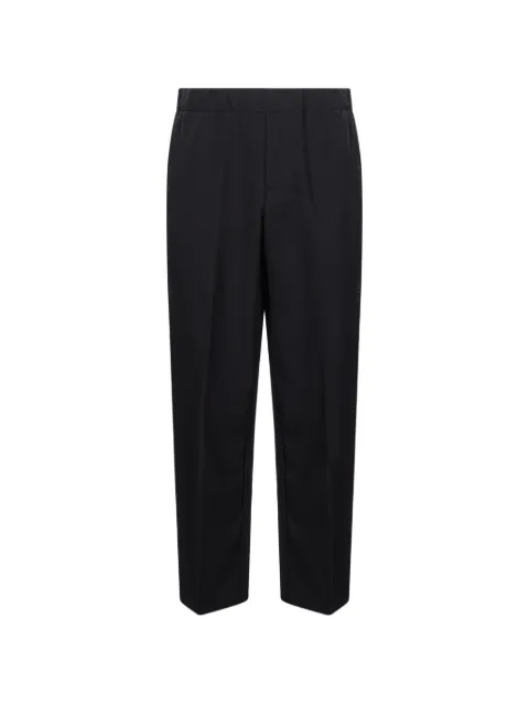 Costumein pleated elasticated-waistband trousers