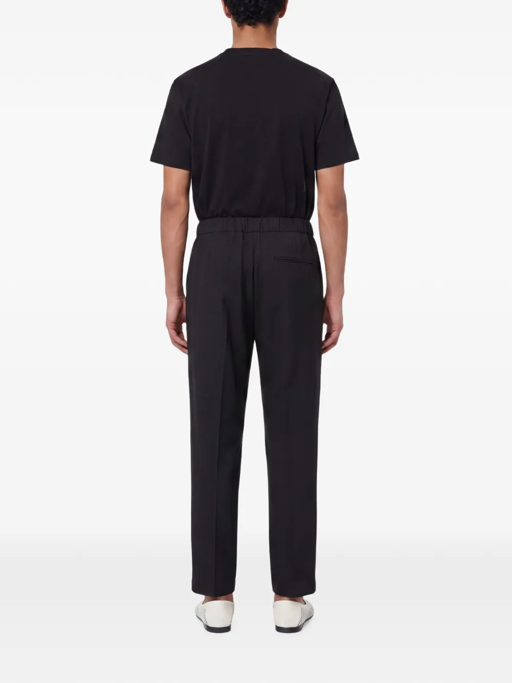 Costumein Plooibroek met elastische tailleband Zwart