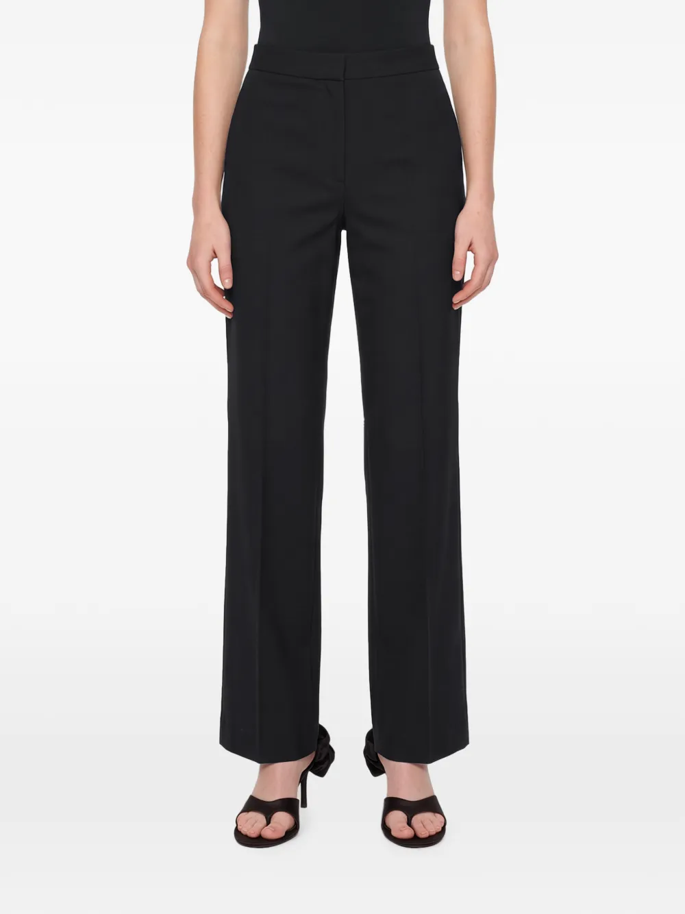 Antonelli Sangria pressed-crease straight-leg trousers Zwart