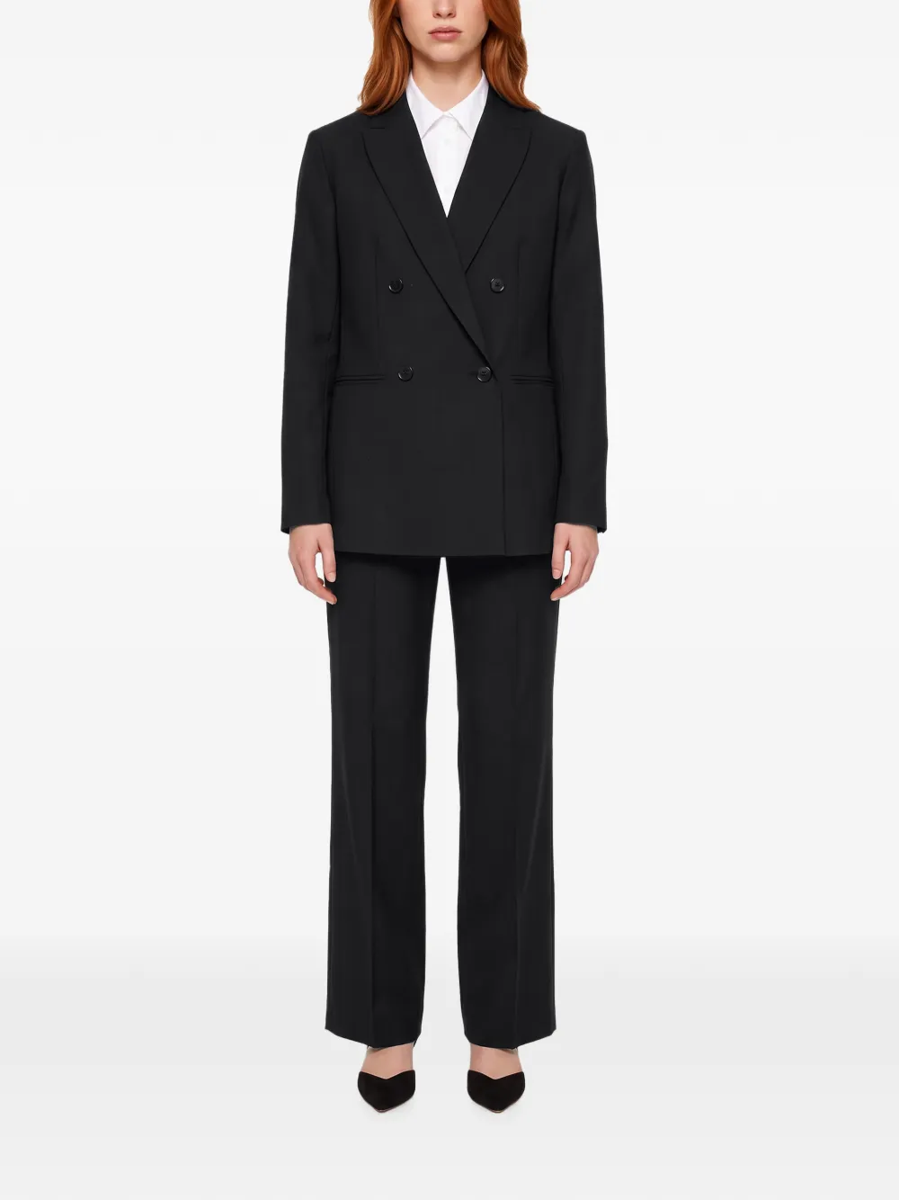 Antonelli Hime double-breasted blazer Zwart