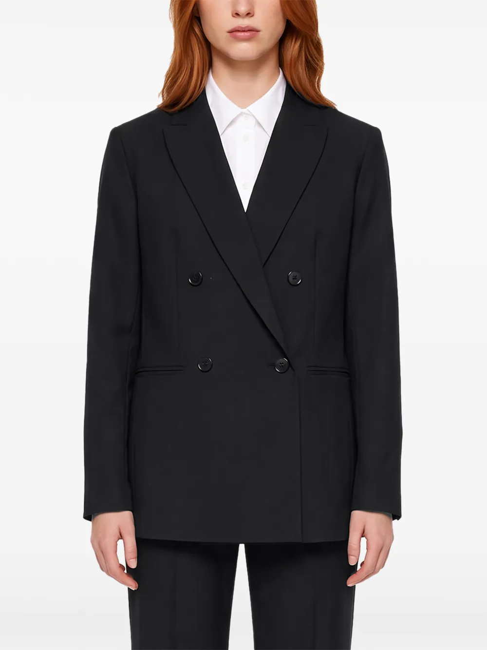 Antonelli Hime double-breasted blazer Zwart