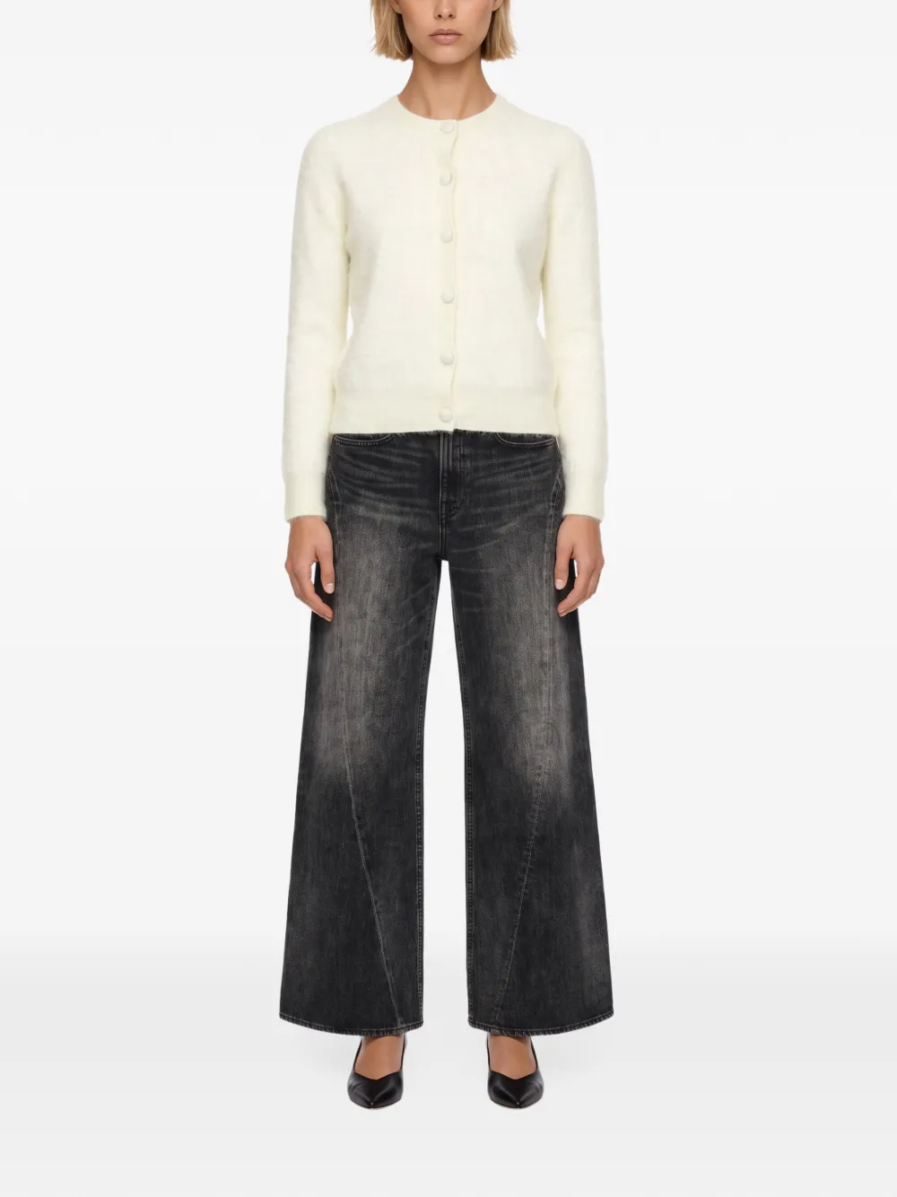 Gotha Breeze gebreid vest met knopen Beige