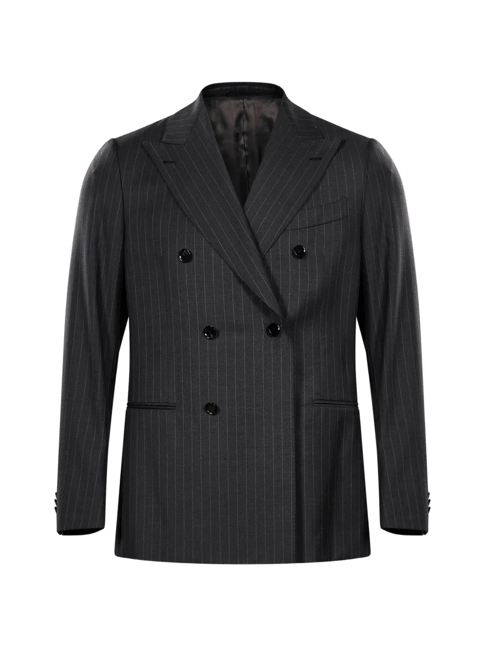 Caruso pinstriped double-breasted suit - Grau
