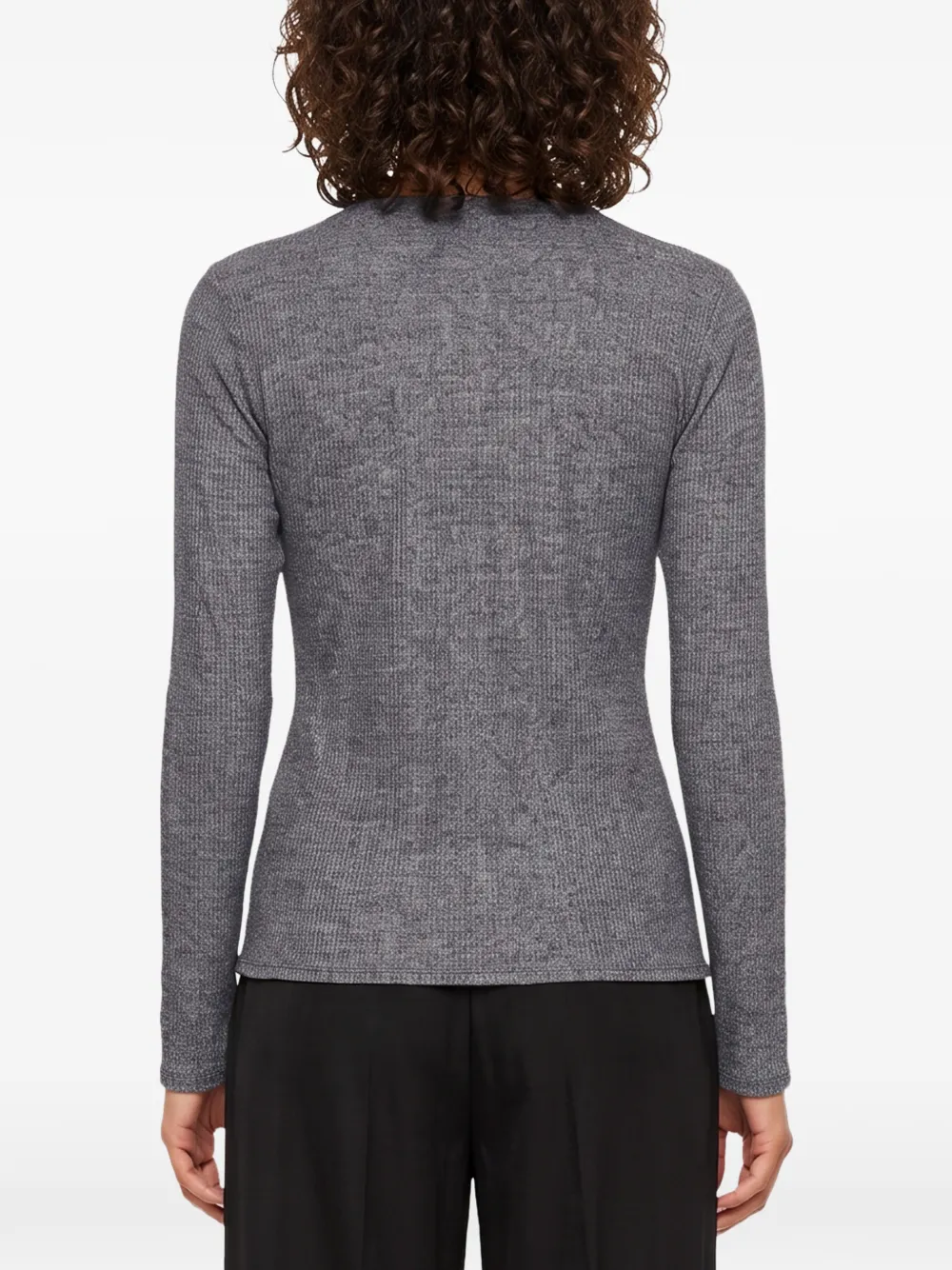 LouLou de Saison Ortigia ribbed-knit sweater Grijs