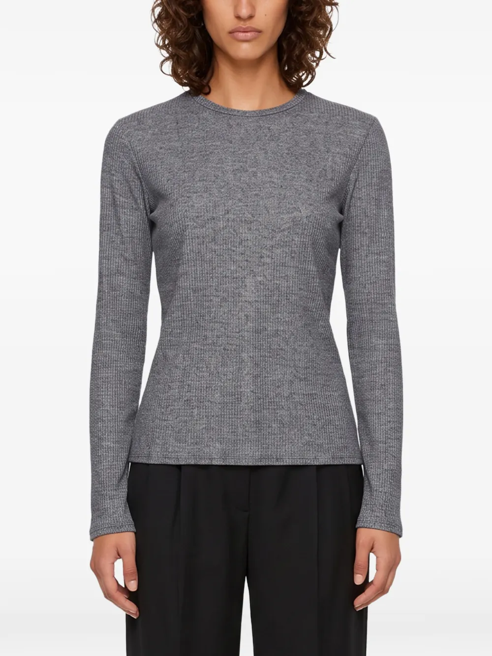 LouLou de Saison Ortigia ribbed-knit sweater Grijs