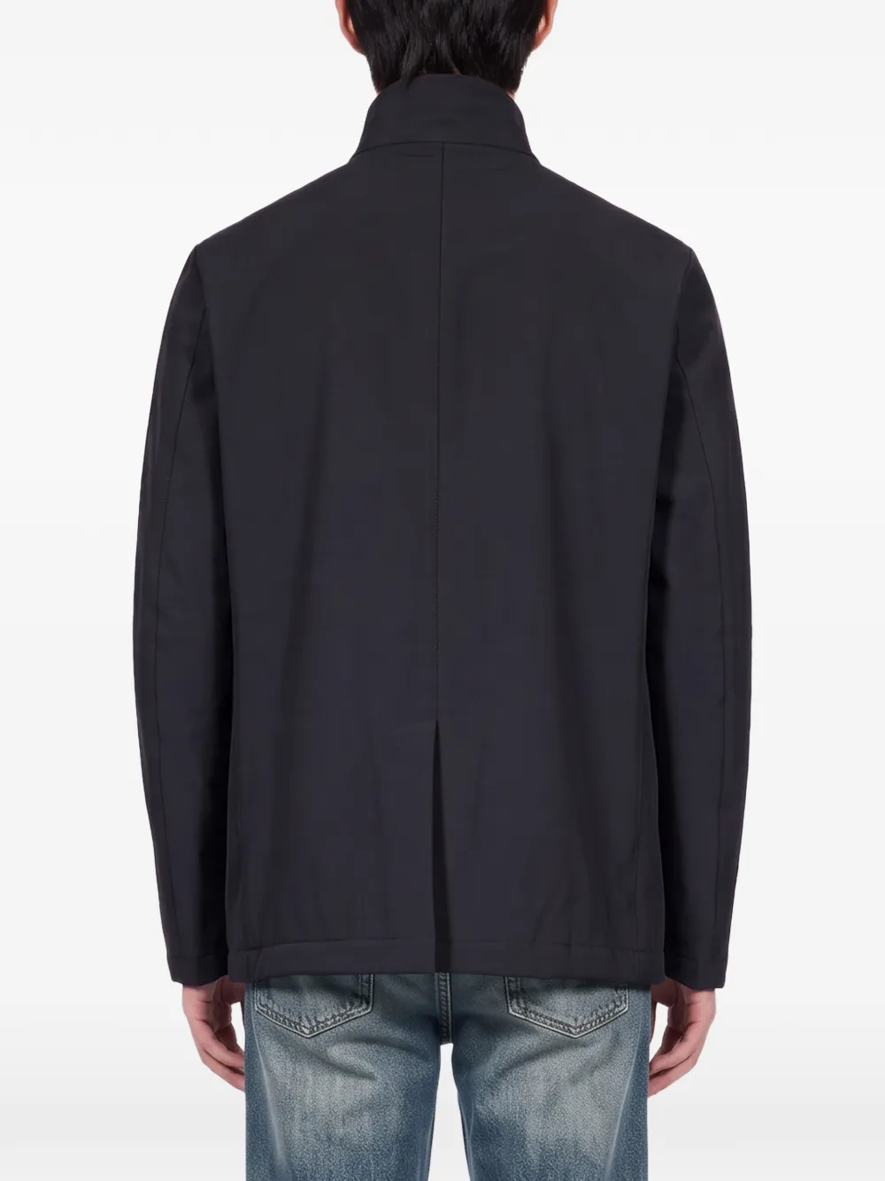 Fay Jack met hoge hals en haaksluiting Blauw