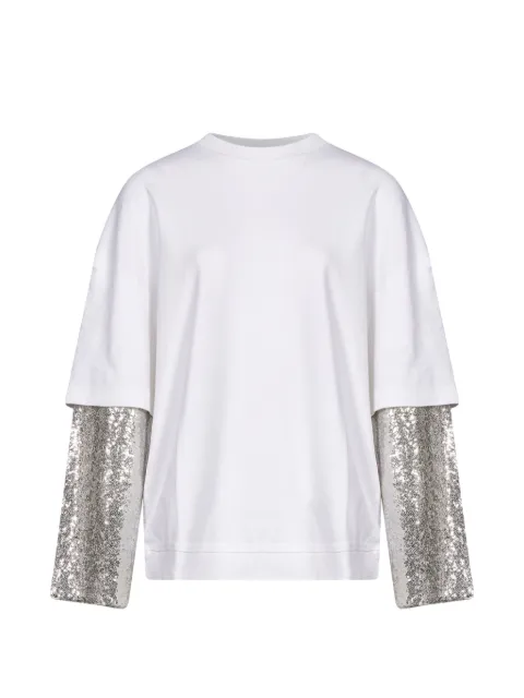 DARKPARK sequin-embellished layered-sleeve T-shirt