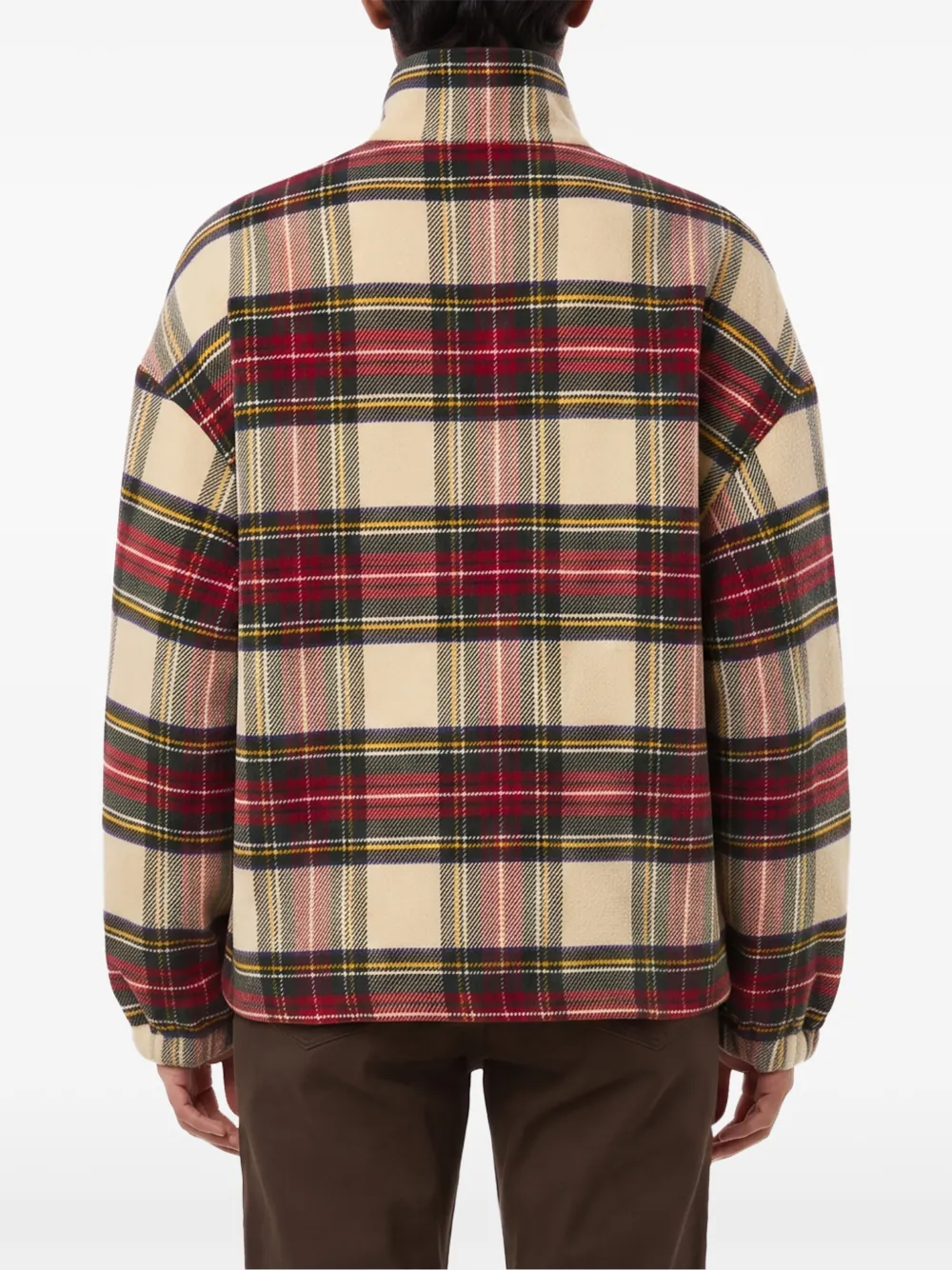 DARKPARK AJ geruit jack met tartan-ruit en rits Beige