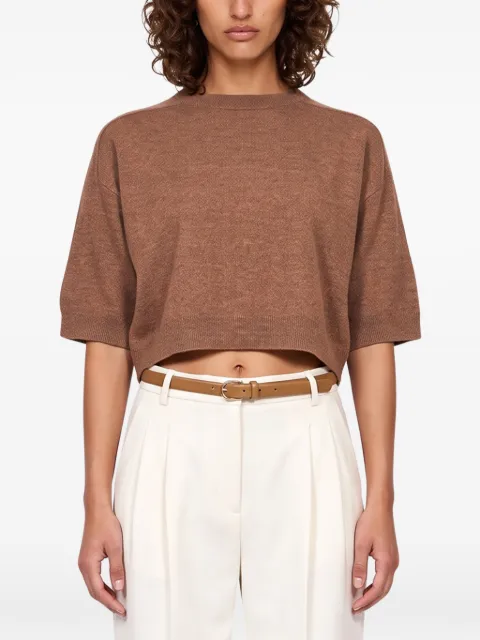 Gotha cropped short-sleeve sweater